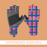 Desert Sunset Gingham UPF 50+ Sun Protection Gloves (EXT SL)