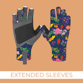 Australian Bush Flowers UPF 50+ Sun Protection Gloves (EXT SL)