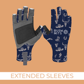 The Navy Eston Jones by Jess Scott UPF 50+ Sun Protection Gloves (EXT SL)