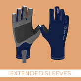 The Lewis's UPF 50+ Sun Protection Gloves (EXT SL)