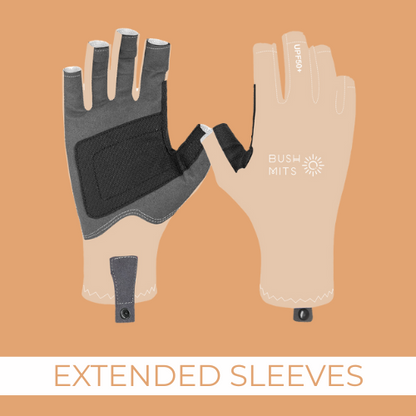 The Nudey's UPF 50+ Sun Protection Gloves (EXT SL)