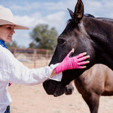 pink sun protection work gloves upf50+
