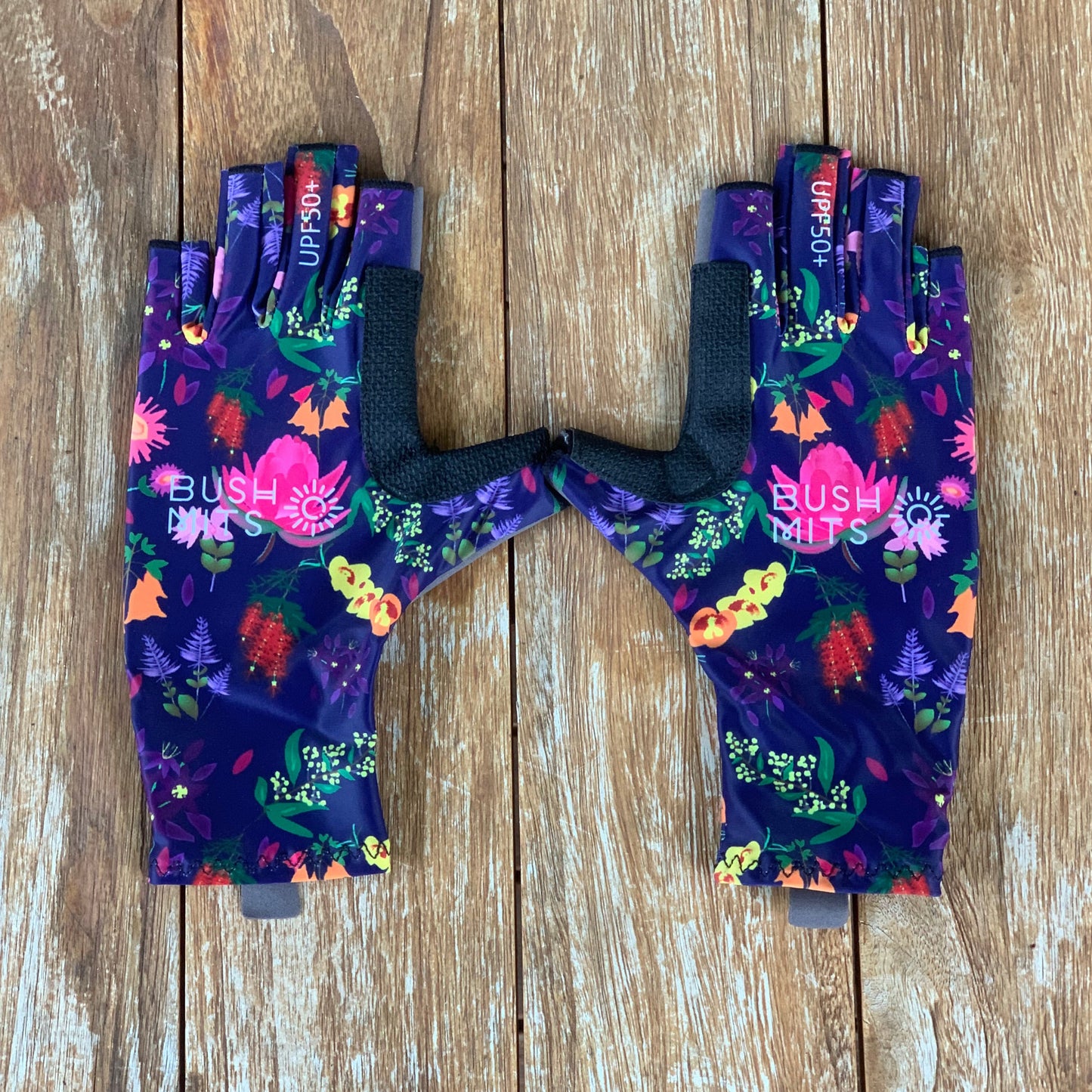 Australian Bush Flowers UPF 50+ Sun Protection Gloves