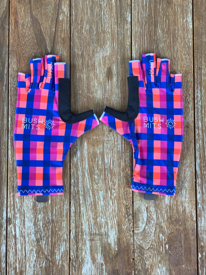 Desert Sunset Gingham UPF 50+ Sun Protection Gloves